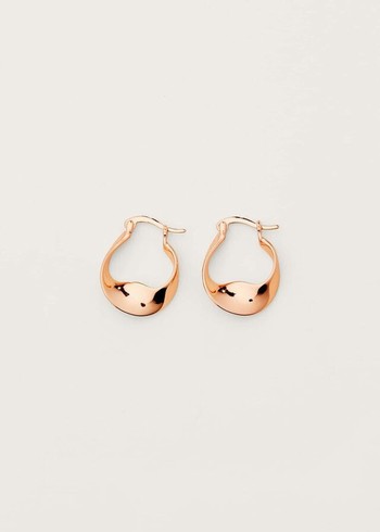 Phase Eight Twist Hoop Jewellery Rose/Gold Canada | EIAOGC-126